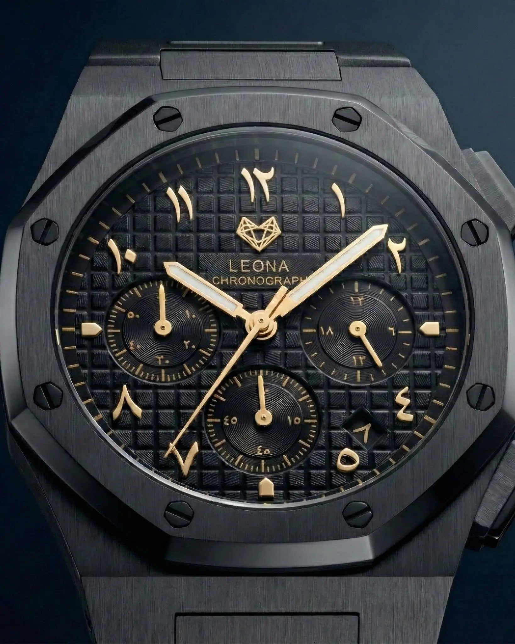 Royal Chronograph Black Edition Gold - Exclusive Collection