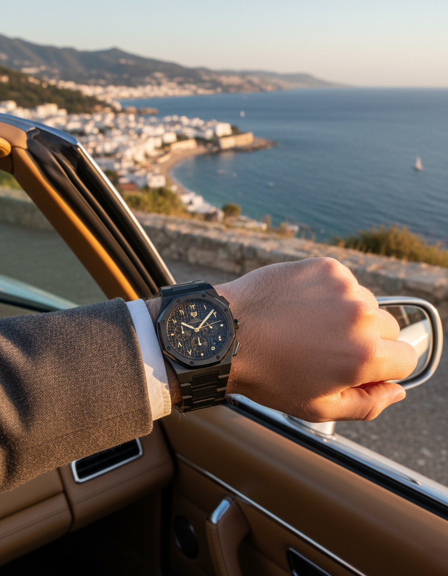 رويال كرونوجراف بلاك إيديشين ذهبي – المجموعة الحصرية