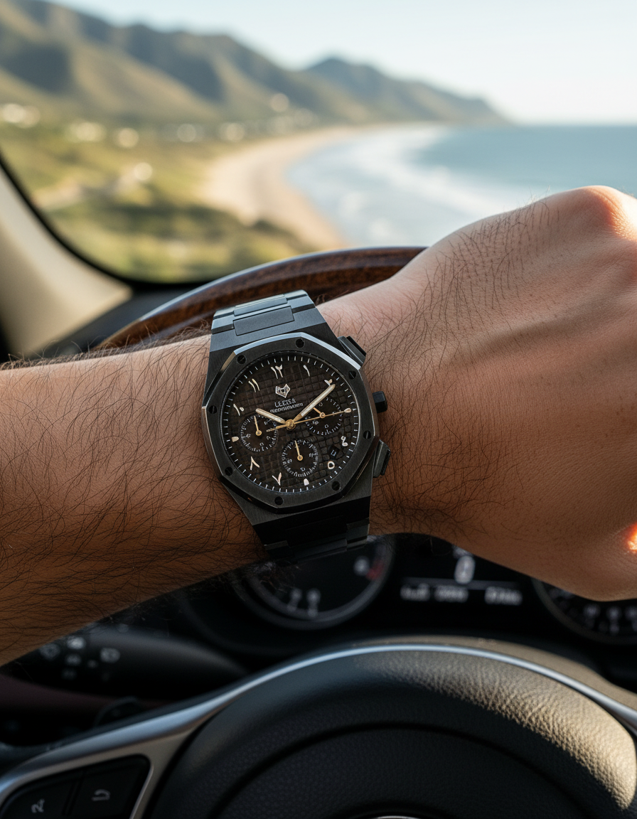 رويال كرونوجراف بلاك إيديشين فضي - المجموعة الحصرية