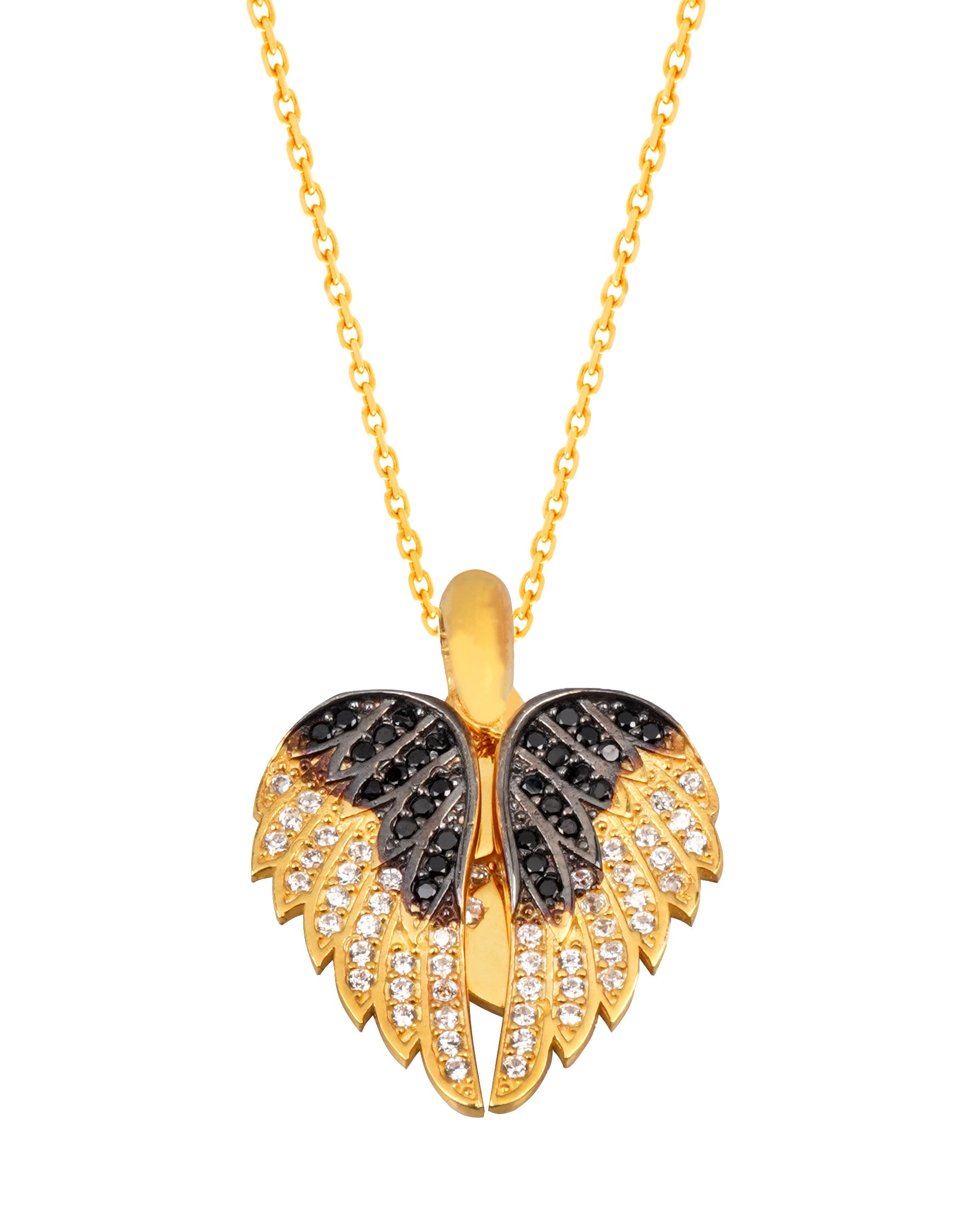 925 Silver Angel Wings of Love Necklace - Leona Jewelry