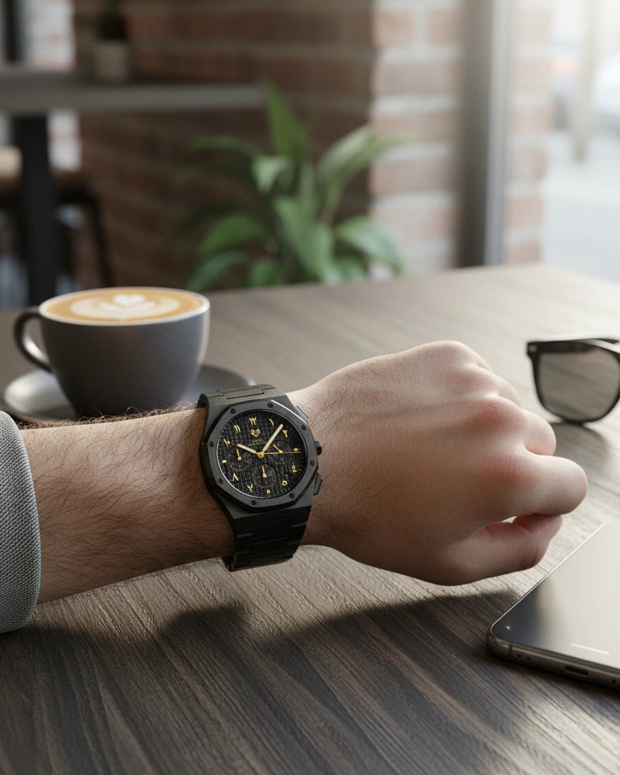 Royal Chronograph Black Edition Gold - Exclusive Collection