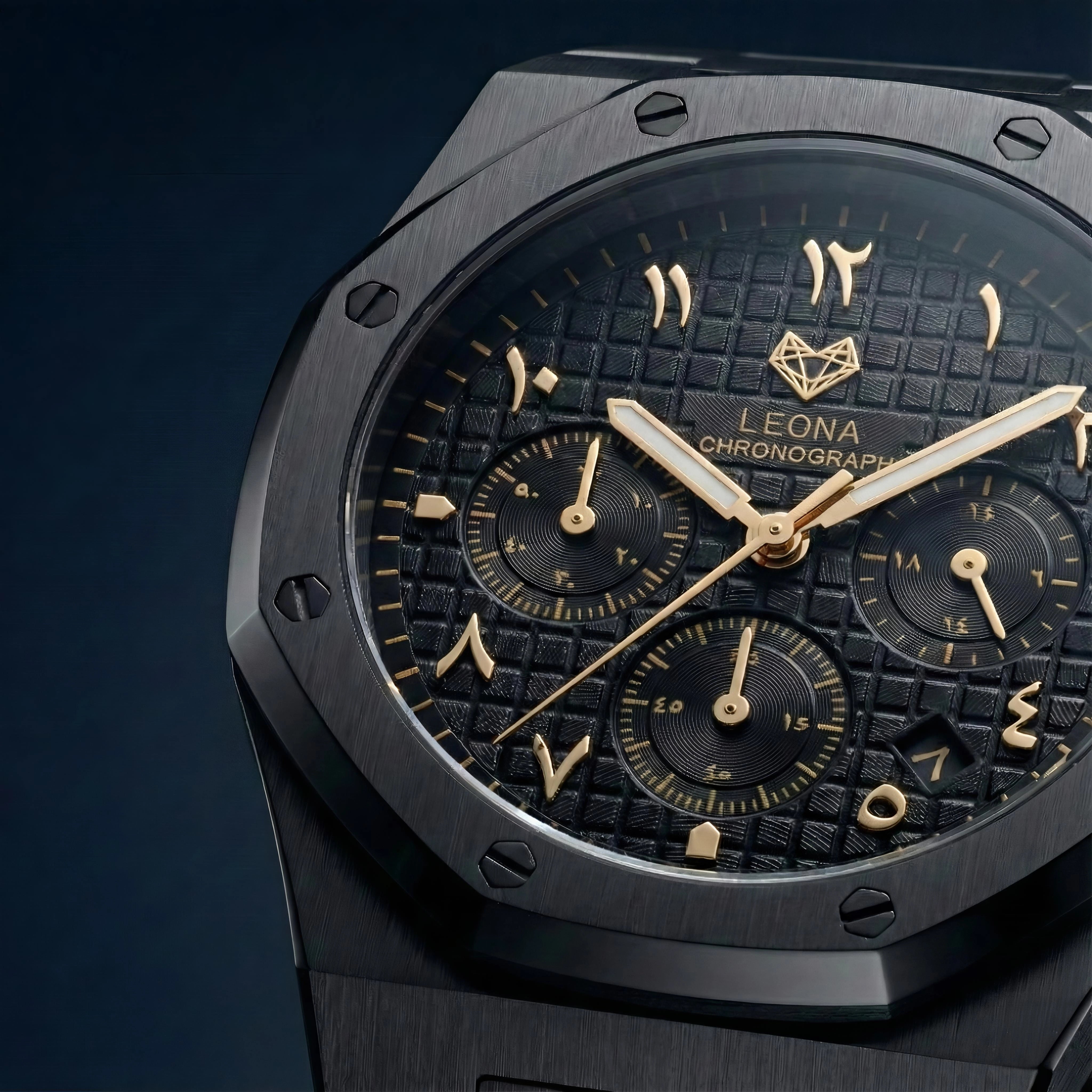 رويال كرونوجراف بلاك إيديشين ذهبي – المجموعة الحصرية