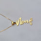 18K Gold Personalized Custom Vertical Style Name Necklace