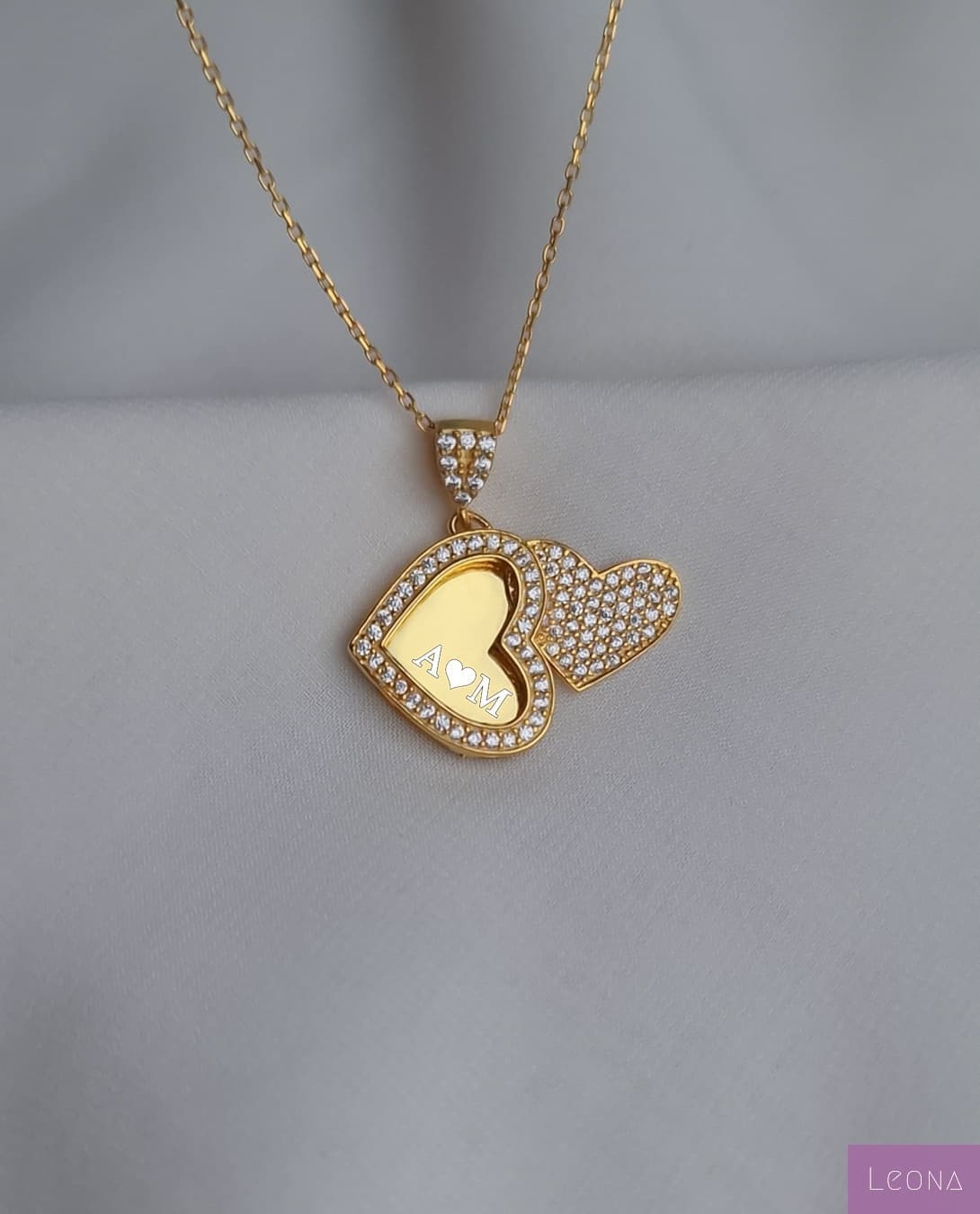 925 Silver Personalized Custom Love Name Necklace - Leona Jewelry