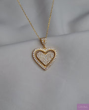 925 Silver Personalized Custom Rotating Heart Name Necklace