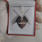 925 Silver Personalized Custom Big Angel Wings Name Necklace