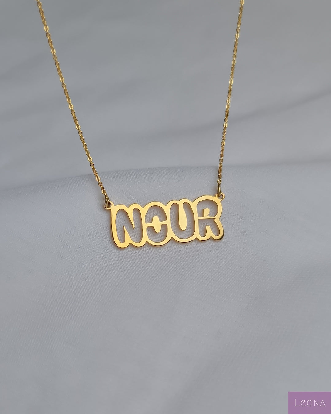 18K Gold Personalized Custom Name Necklace