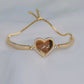 925 Silver Personalized Custom Heart Name Bracelet