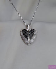 925 Silver Personalized Custom Big Angel Wings Name Necklace