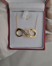 925 Silver Personalized Custom Infinite Love Name Necklace