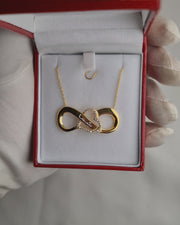 925 Silver Personalized Custom Infinite Love Name Necklace